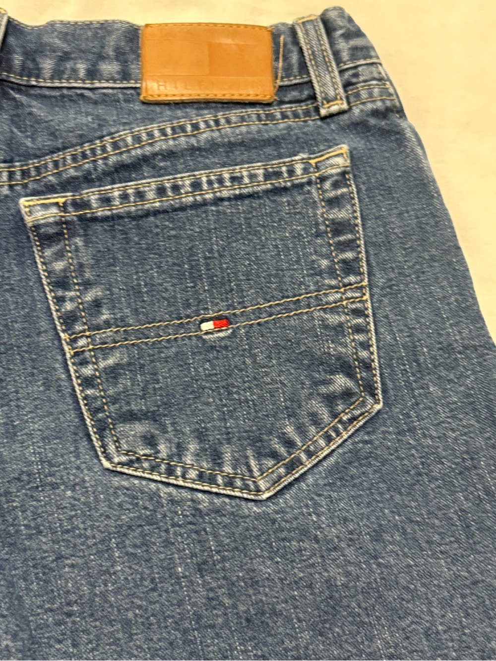 Tommy Hilfiger Navy Blue Denim Jean Shorts - Picture 5 of 11